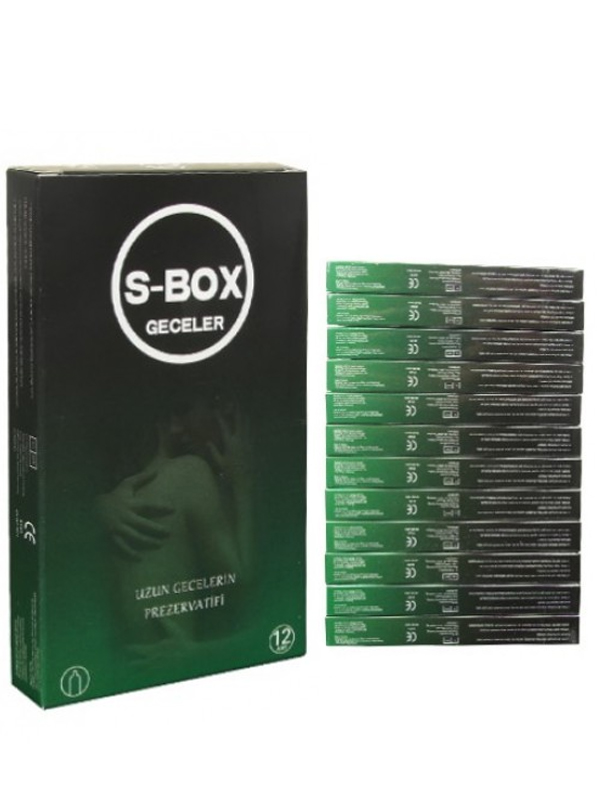 S-Box Kondom Nıght 12 Kutu Uzun Geceler Prezervatifi